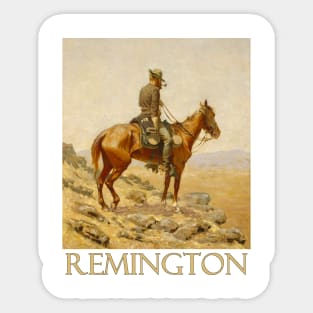 The Lookout (1887) by Frederic Remington Sticker